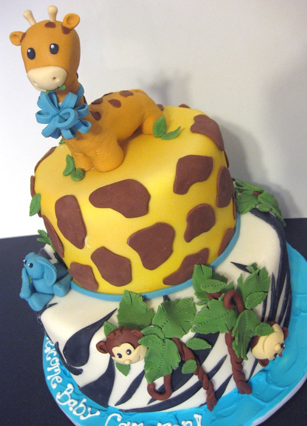 Animal Jungle Safari Theme Kids Birthday Party Cakes And Cupcakes Mumbai